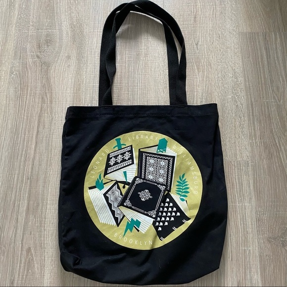 ⭐️3/$25 Reusable Leonard Library NYC Canvas Tote Bag - Picture 1 of 8